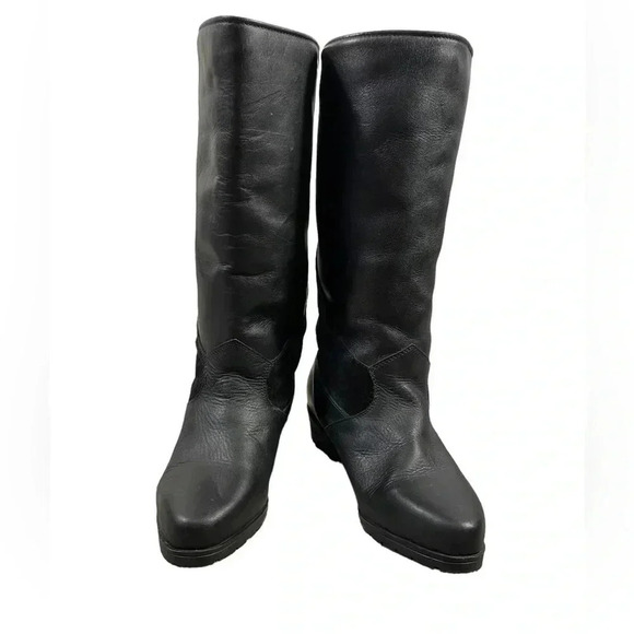 Blondo Leather Suede 100% Wool Flat Winter Boots Size 6.5 - Picture 6 of 8